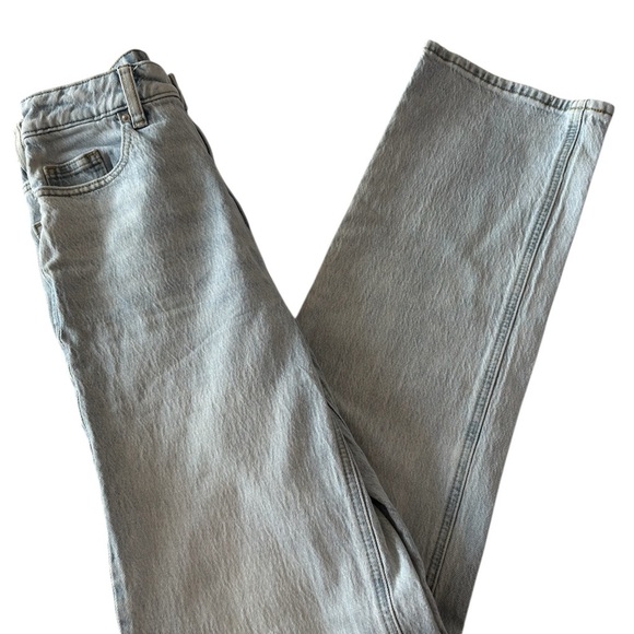 PacSun Stretch 90s Boyfriend Denim Jeans Sz 24 High Waist Straight Light Blue - Picture 1 of 9